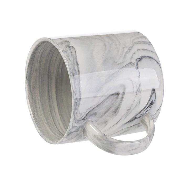 Pearl Coating™ 350ml Sublimation Marble Texture Ceramic Gray Stackable Mug - Case of 36 - Joto Imaging Supplies Canada