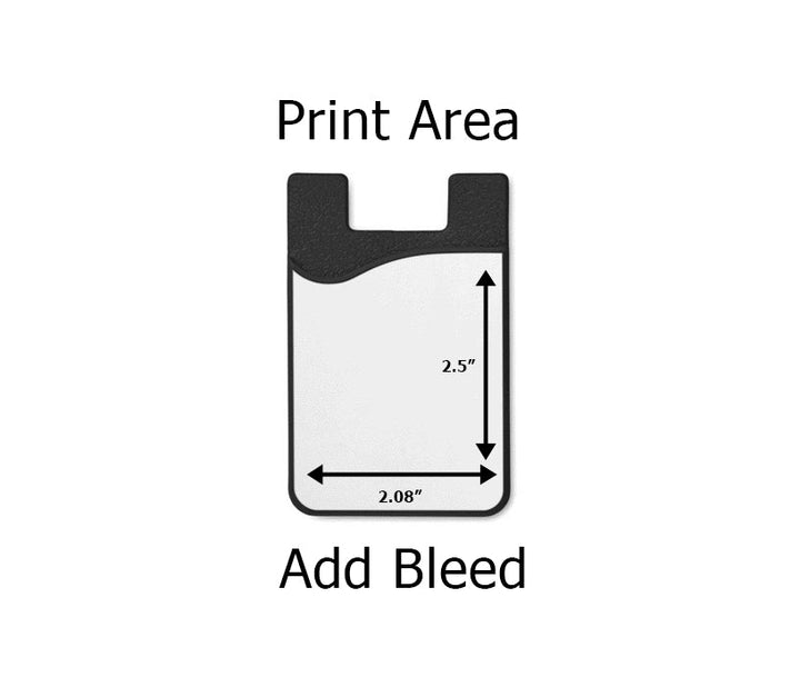 Pearl Coating™ Sublimation Black Silicone Card Holder - Pack of 20 - Joto Imaging Supplies Canada