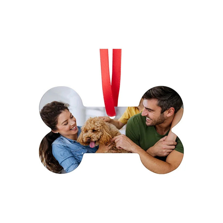 Pearl Coating™ Sublimation Blank Metal Dog Bone Shape Ornament - Pack of 40 - Joto Imaging Supplies Canada