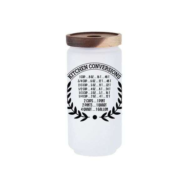 Pearl Coating™ Sublimation Glass Storage Jar with Acacia Wood Lid - Pack of 6 - Joto Imaging Supplies Canada