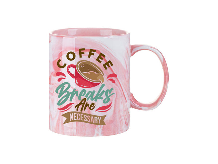 Pearl Coating™ 11oz Sublimation Ceramic Marble Mug - Case of 36 - Joto Imaging Supplies Canada