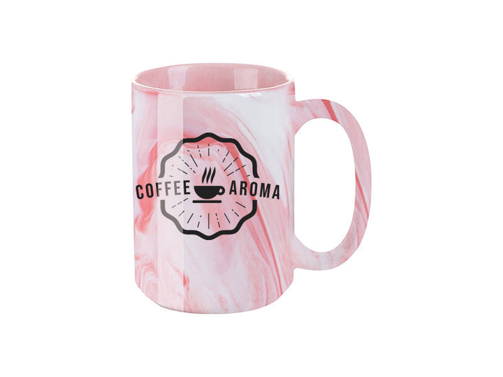 Pearl Coating™ 15oz Sublimation Ceramic Marble Mug - Case of 36 - Joto Imaging Supplies Canada