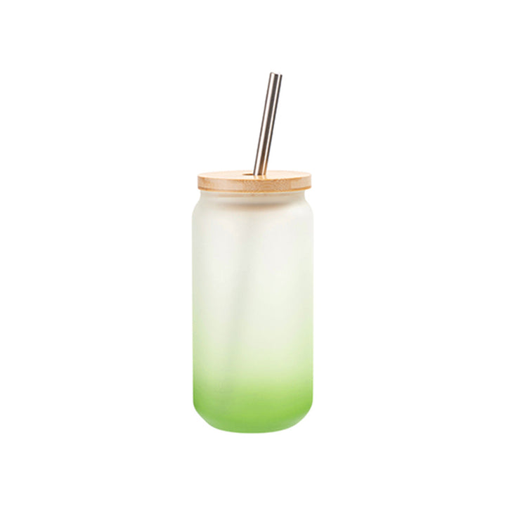 Pearl Coating™ 18oz Sublimation Glass Mugs Gradient with Bamboo Lid - Pack of 6 - Joto Imaging Supplies Canada