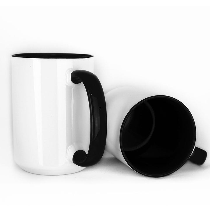 15oz Inner Colored Sublimation Mug, black