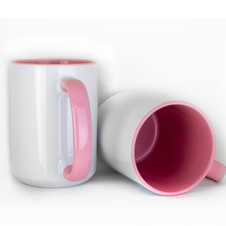 15oz Inner Colored Sublimation Mug, pink